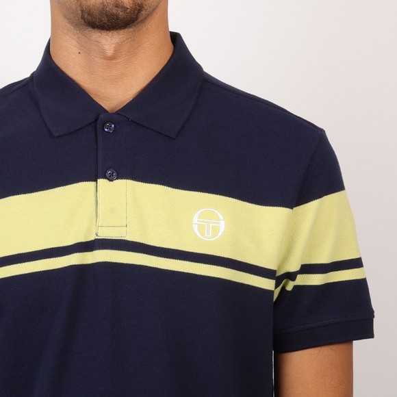 Sergio Tacchini Mens Blue New Young Line Polo Shirt main image