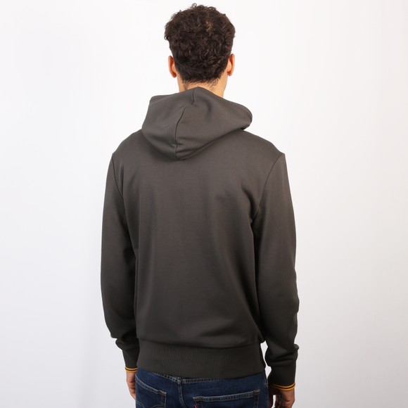Fred Perry Mens Grey Hooded Zip Through Sweatshirt #4