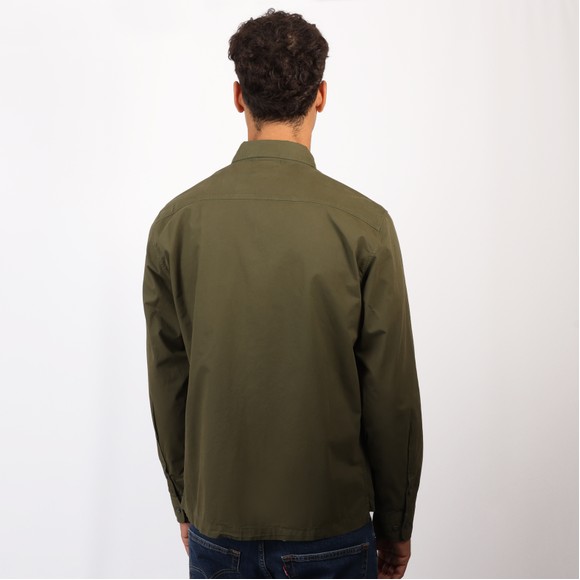 C.P. Company Mens Green Gabardine Long Sleeve Shirt #4