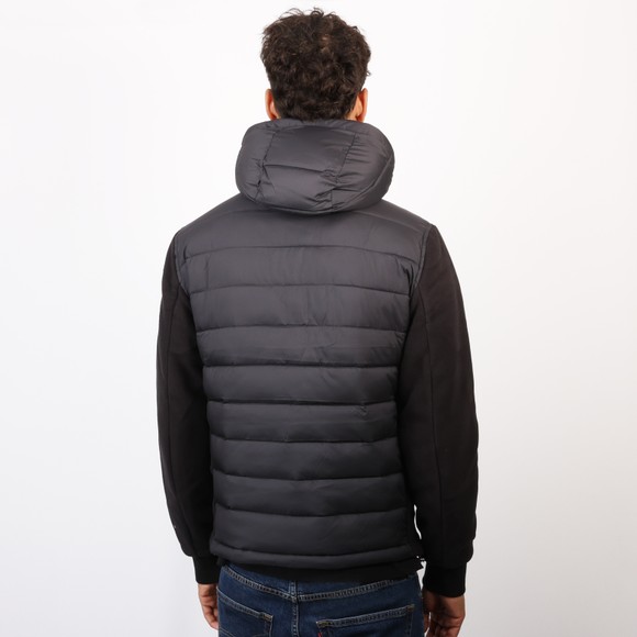 Sandbanks Mens Black Outlander Hybrid Puffer Jacket #4