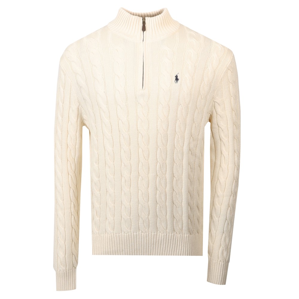 Cable Knit Half Zip Jumper