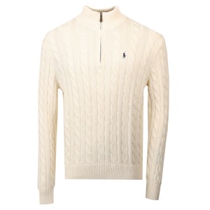 Cable Knit Half Zip Jumper
