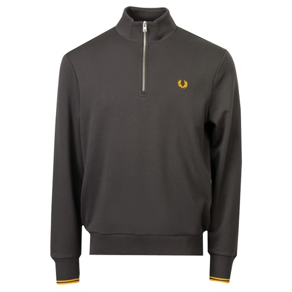Fred Perry Mens Grey 1/2 Zip Sweatshirt #1