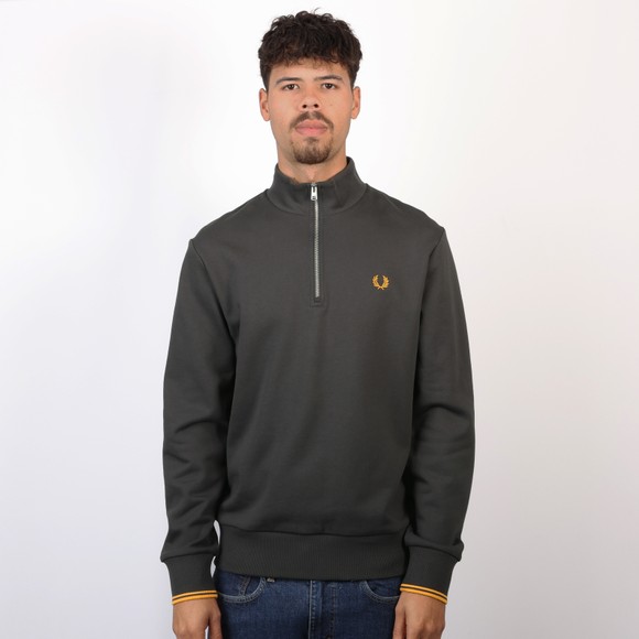 Fred Perry Mens Grey 1/2 Zip Sweatshirt #2