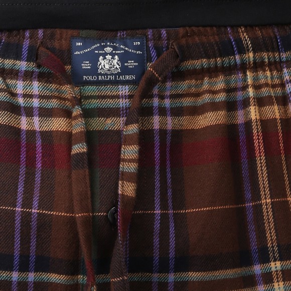 Polo Ralph Lauren Mens Multicoloured Flannel Checked Pyjama Bottoms #4