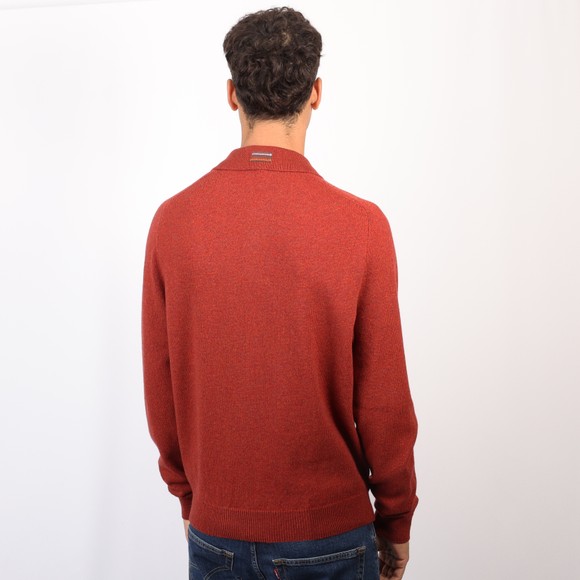 PS Paul Smith Mens Red LS Knitted Polo #3