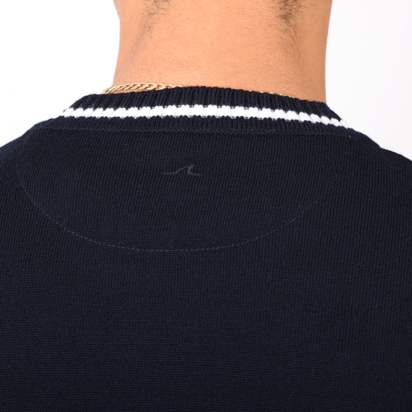 Paul & Shark Mens Blue  Knitted Wool Roundneck Sweater #4