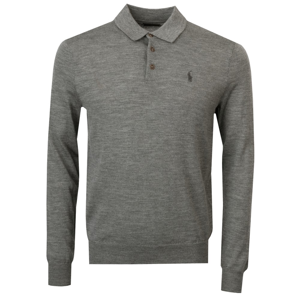 Washable Merino Wool Knitted Polo Shirt