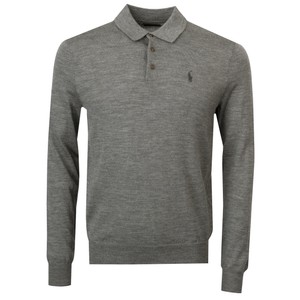 Washable Merino Wool Knitted Polo Shirt