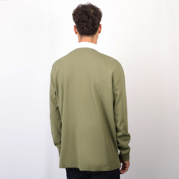 Polo Ralph Lauren Mens Green The Iconic Rugby Shirt #4