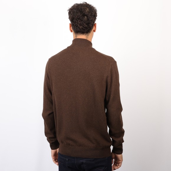 Polo Ralph Lauren Mens Brown Wool 1/4 Zip Jumper #4