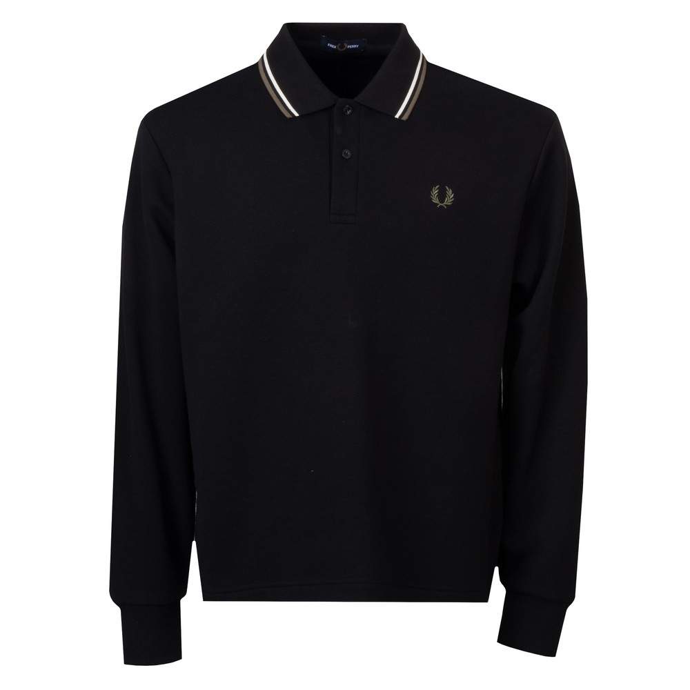 Tipped Collared Sweatshirt