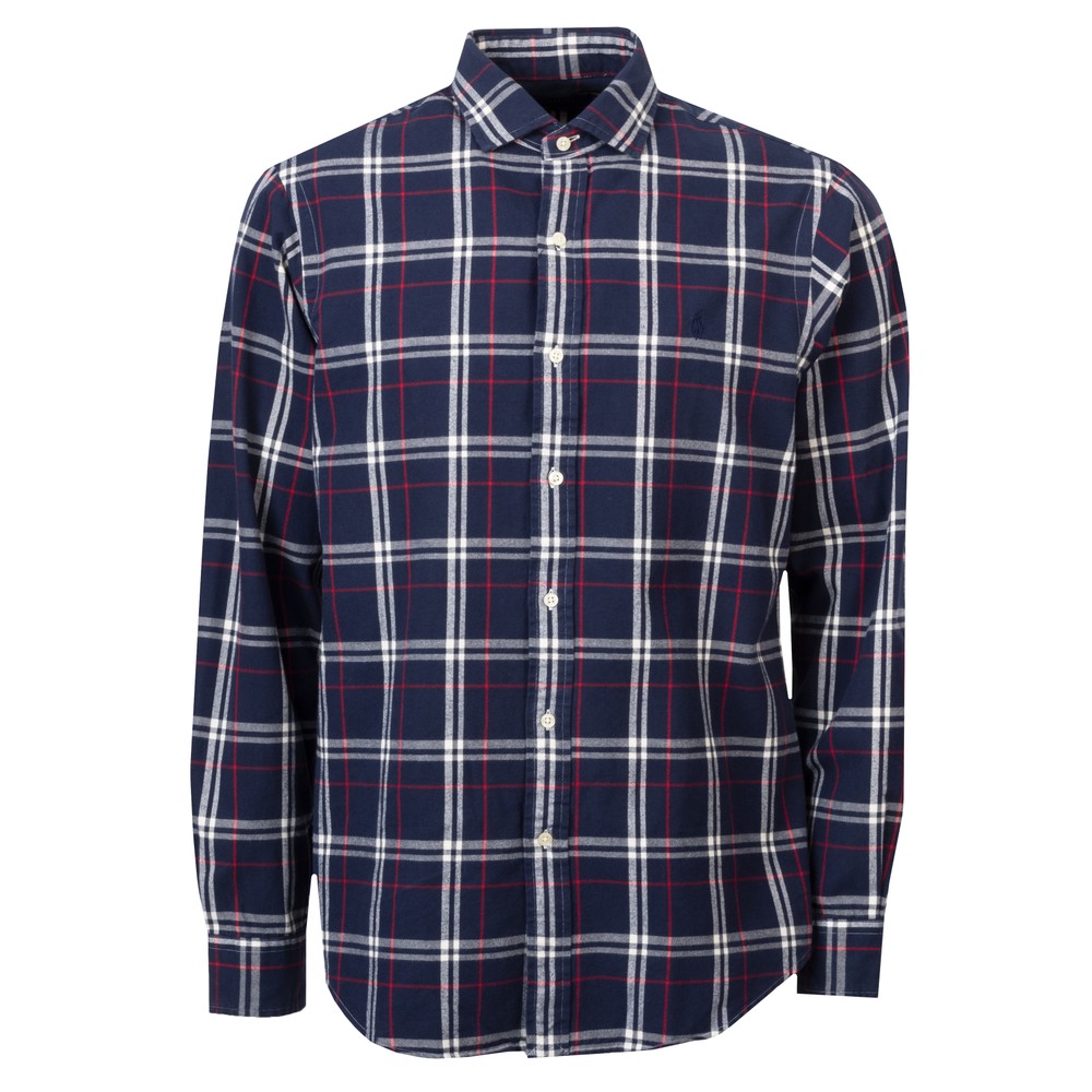 Custom Fit Plaid Oxford Shirt