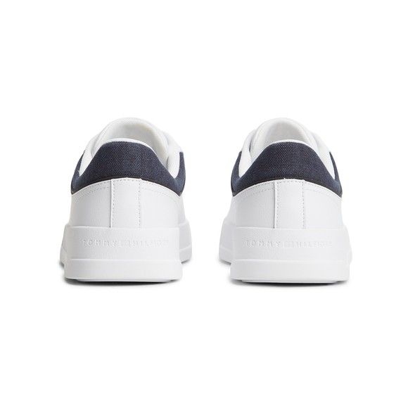 Tommy Hilfiger Mens White Court Core Trainer main image
