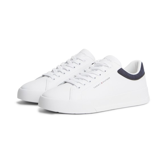 Tommy Hilfiger Mens White Court Core Trainer main image