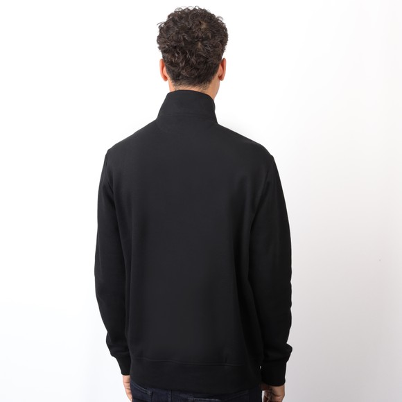 Polo Ralph Lauren Mens Black RL Fleece Quarter - Zip Sweatshirt #4