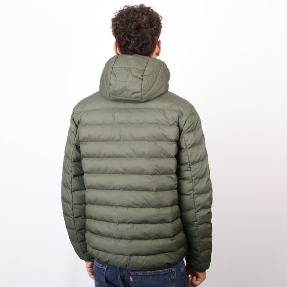 Fred Perry Mens Green Hooded Insulated Jacket #4