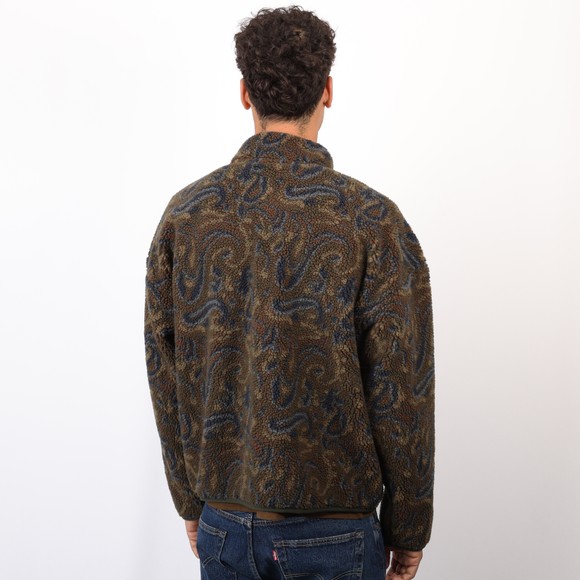 Levi's ® Mens Black Nolan Sherpa Full Zip Sweatshirt #4