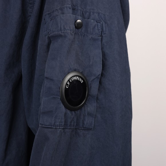 C.P. Company Mens Blue Micro Reps Hooded Jacket #3