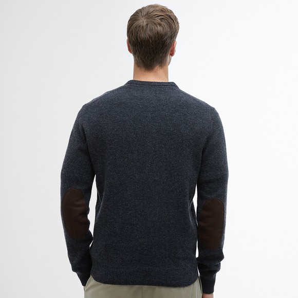 Barbour Lifestyle Mens Grey Patch Crew Jumper #4