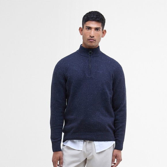 Barbour Lifestyle Mens Blue Tisbury Half Zip Jumper #3