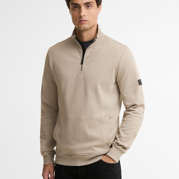 Barbour International Mens Grey Ilford Interlock Funnel Neck Half Zip #3