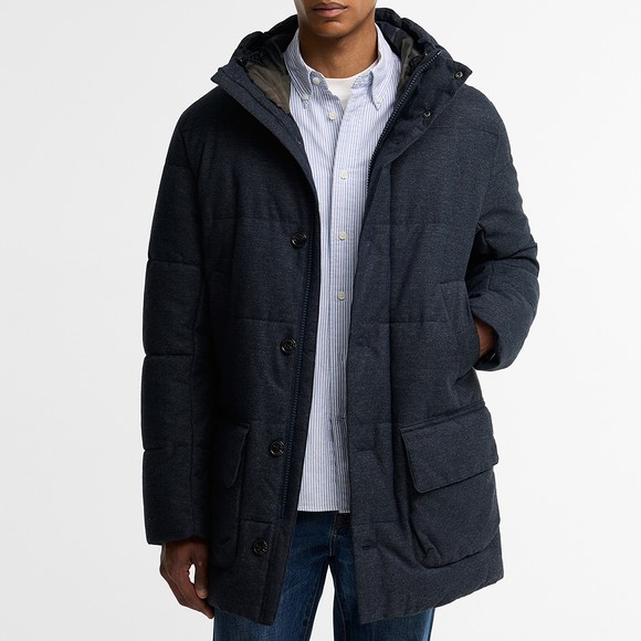 Barbour Lifestyle Mens Blue Winter Bedale Puffer Jacket #3