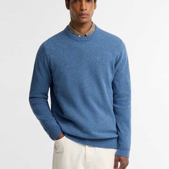 Barbour Lifestyle Mens Blue Tisbury Crew Jumper #3