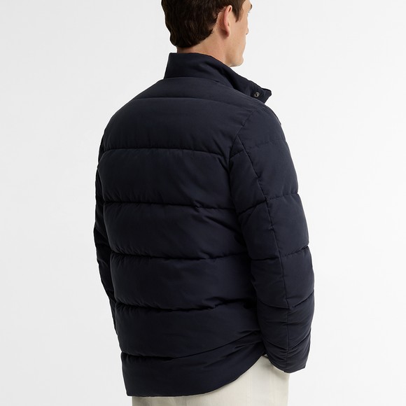 Barbour Lifestyle Mens Blue Powell Puffer Jacket #4
