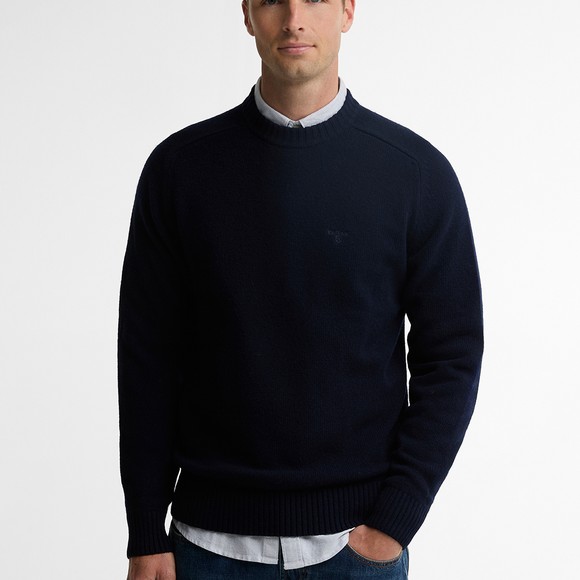 Barbour Lifestyle Mens Blue Newtown Crew Jumper #3