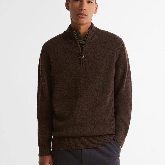 Barbour Lifestyle Mens Gold Holden Half Zip Jumper #3
