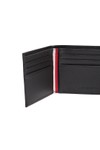 Tommy Hilfiger Mens Black Corporate Leather CC Bifold Wallet