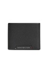 Tommy Hilfiger Mens Black Corporate Leather CC Bifold Wallet