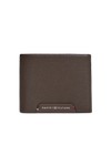 Tommy Hilfiger Mens Brown Corporate Leather CC Bifold Wallet