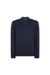Remus Mens Blue Polo Neck Knitted Jumper
