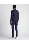 Remus Mens Blue Polo Neck Knitted Jumper