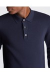 Remus Mens Blue Polo Neck Knitted Jumper