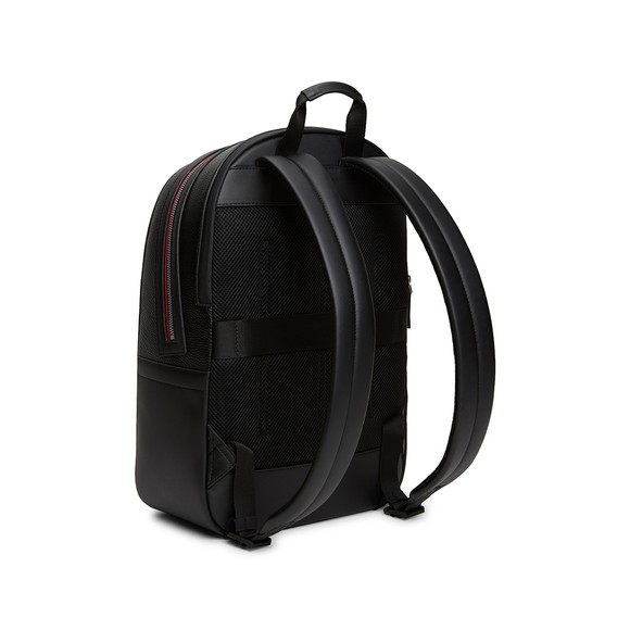 Tommy Hilfiger Mens Black Central Dome Backpack main image