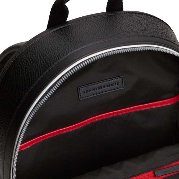 Tommy Hilfiger Mens Black Central Dome Backpack main image
