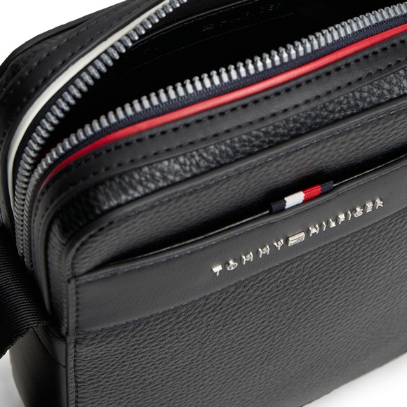 Tommy Hilfiger Mens Black Central Mini Reporter Bag main image