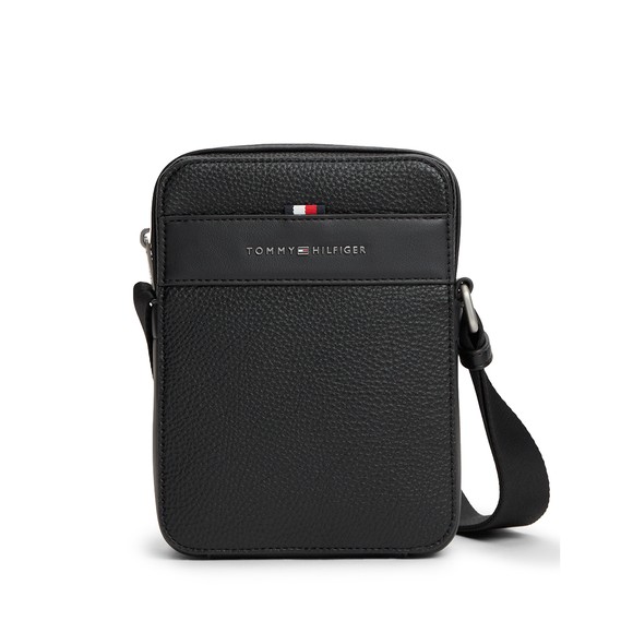 Tommy Hilfiger Mens Black Central Mini Reporter Bag main image