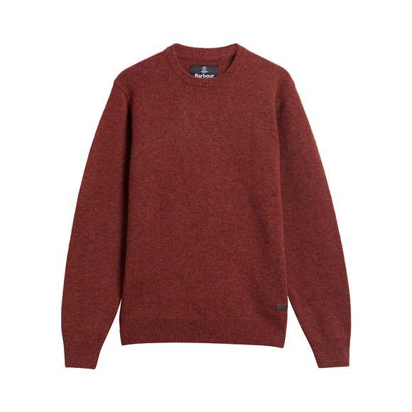 Barbour Lifestyle Mens Gold Patch Crew Jumper #1