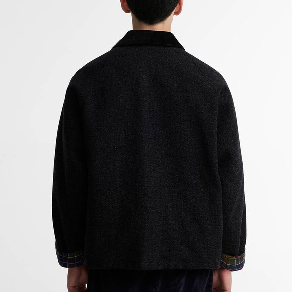 Barbour X Paul Smith Mens Grey Transport Wool Jacket #4