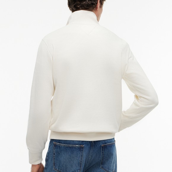 Tommy Hilfiger Mens Off-White Essential Fleece 1/4 Zip main image