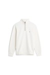 Tommy Hilfiger Mens Off-White Essential Fleece 1/4 Zip