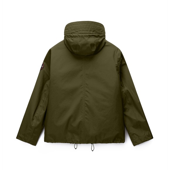 Napapijri Mens Green A-Pilloz Short Parka Jacket #4