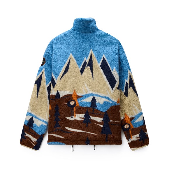 Napapijri Mens Blue T-Fleece Full Zip #4