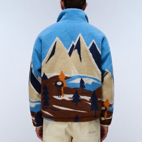 Napapijri Mens Blue T-Fleece Full Zip #3