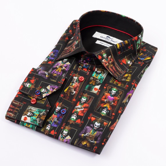 Claudio Lugli Mens Black Joker Shirt main image