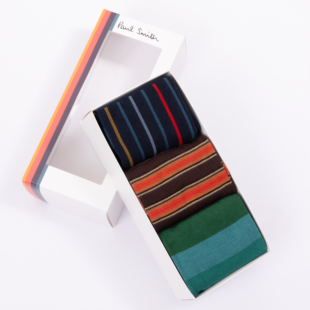 3 Pack Mix Stripe Socks